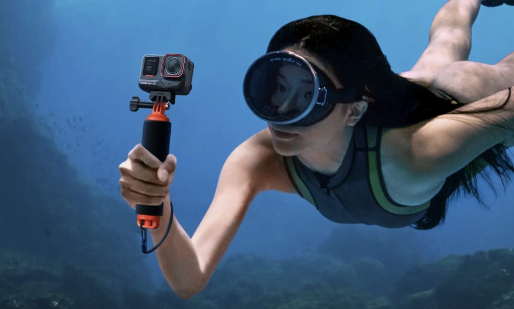 Insta360 自撮り棒のフローティングハンドクリップ　で