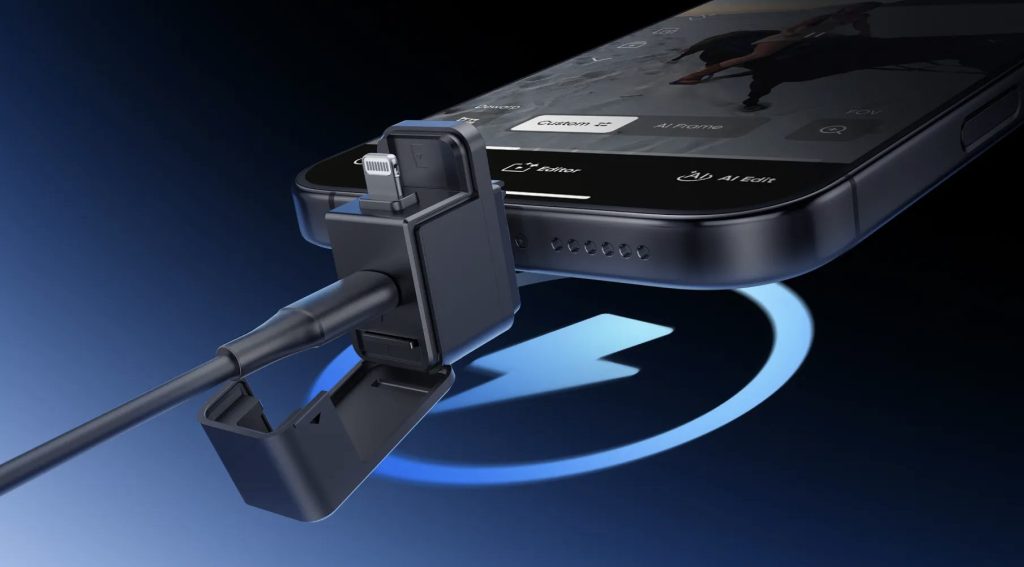 Insta360 クイックリーダー充電しながら使える画像