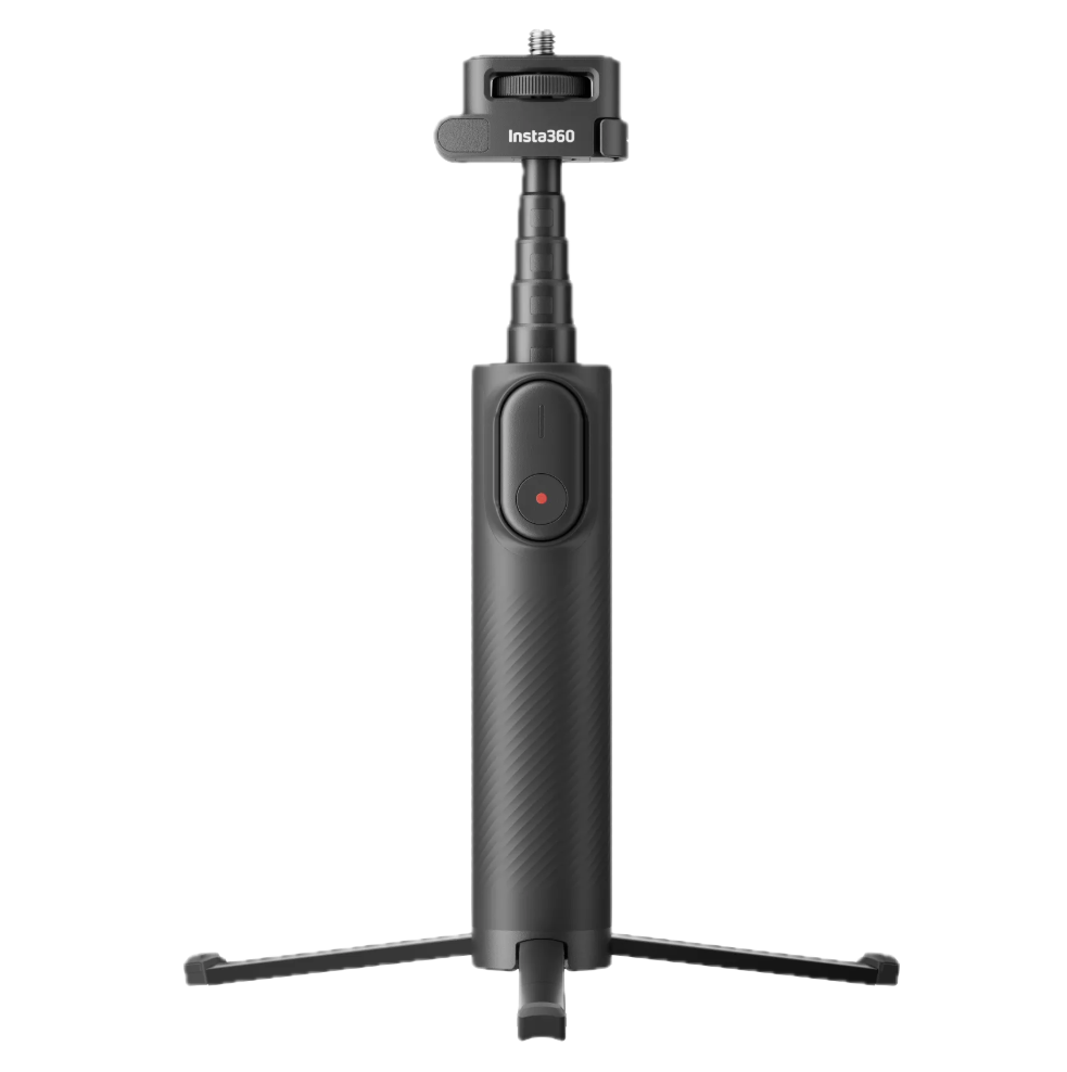 Insta360 折りたたみ式内蔵三脚付き自撮り棒リモコンセットの三脚画像!