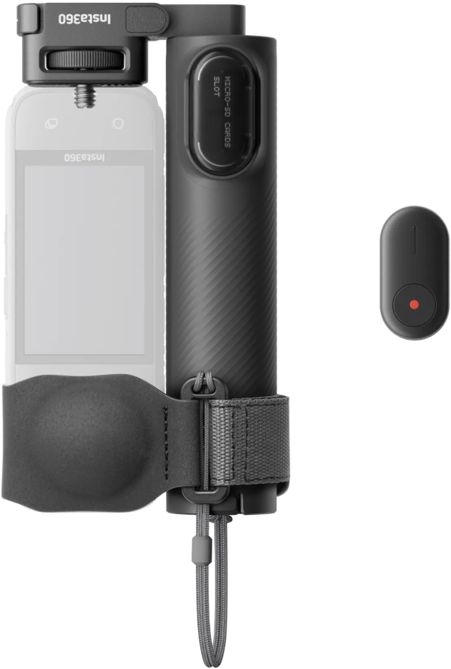 Insta360 X5 折りたたみ式内蔵三脚付き自撮り棒リモコンセット画像