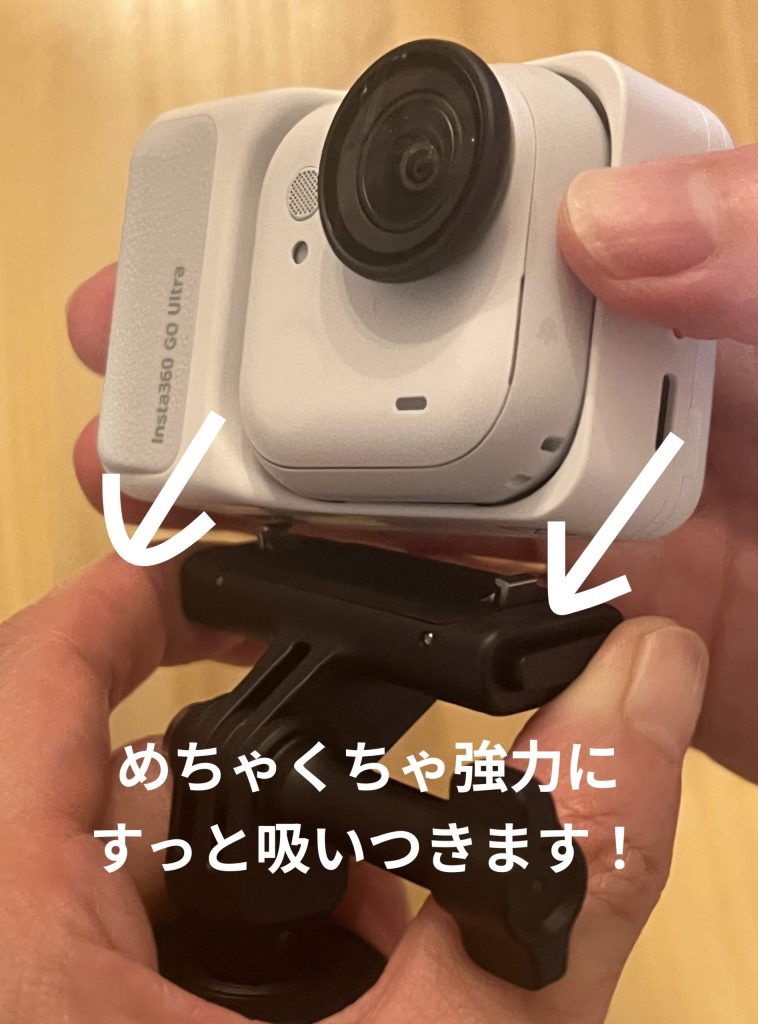 go ultra クイックリリースマウント付け方説明画像