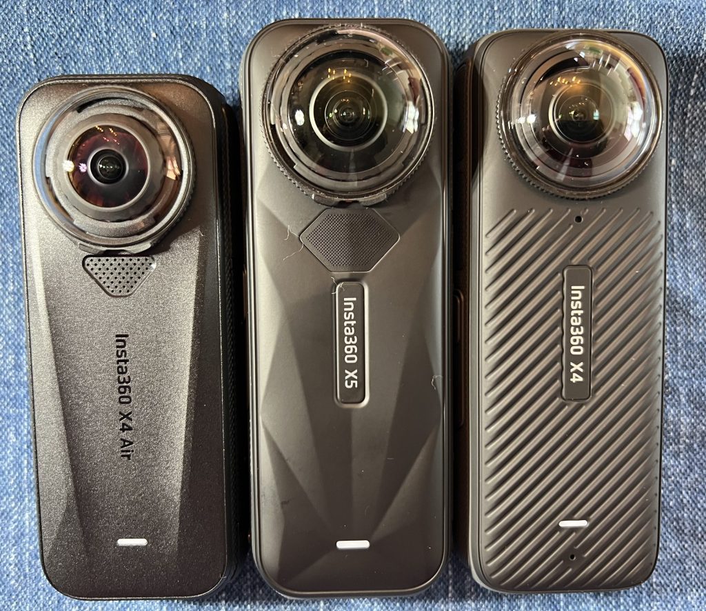 X4AirとX4,X5の並べた画像