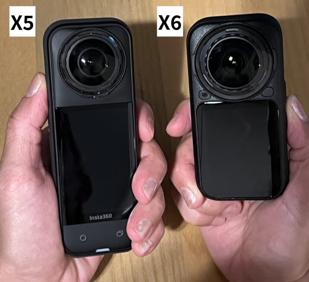X5とX6を手に持った感じ