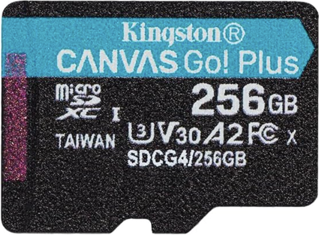 Kingston キャンバス GO! プラス 256GBのSDカード